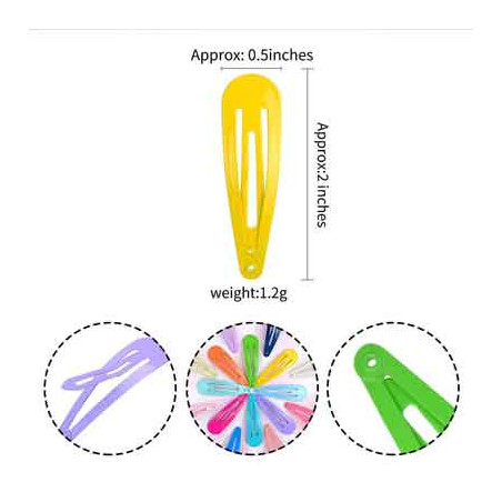Ganchos de pelo colores.
